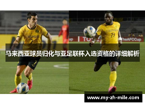 马来西亚球员归化与亚足联杯入选资格的详细解析 马来西亚球员归化与亚足联杯入选资格的详细解析